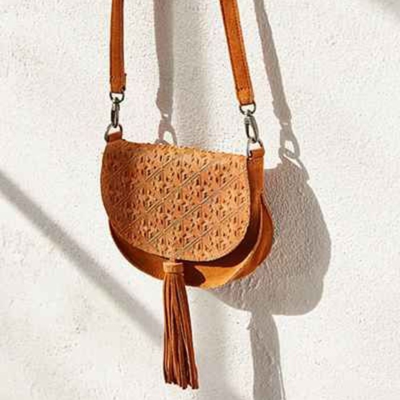Urban Outfitters Handbags - Urban Outfitters Ecote Leanne Suede Saddle Bag